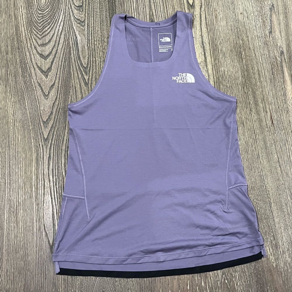 NWOT The North Face Summit Series Run High Trail Tank Top Slim Fit Purple Small